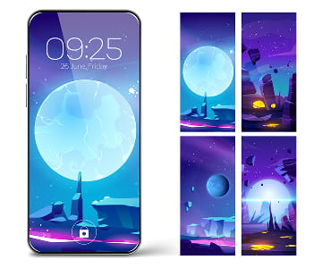 Phone and Screen Illustrations